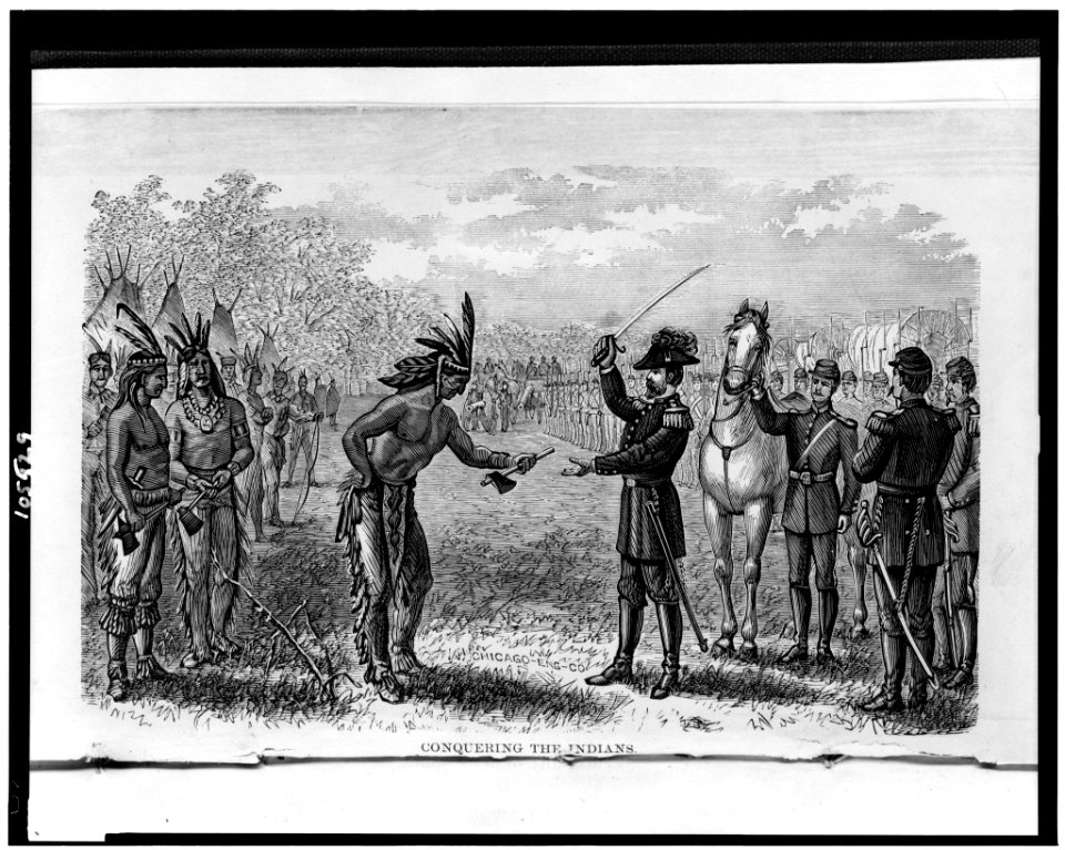 Conquering the Indians - Chicago Eng. Co. LCCN92513180