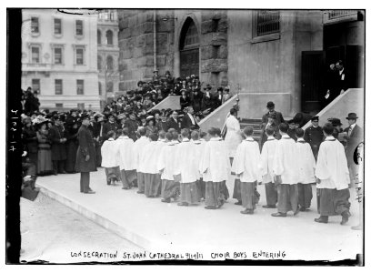 Consecration, St. John's Cathedral, Choir boys entering LCCN2014689035