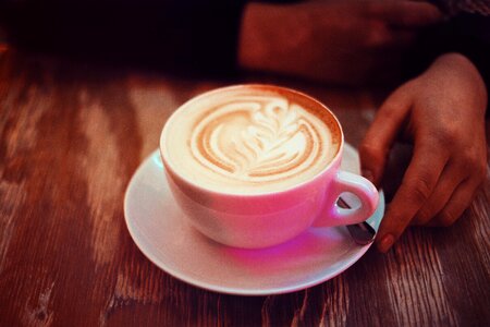 Art coffeehouse cup