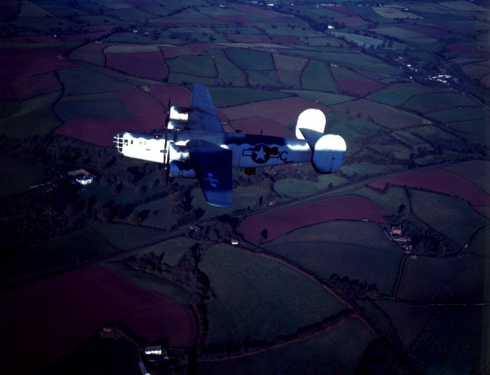 Consolidated PB4Y-1 Liberator of VB-103 in flight, in 1943 (80-G-K-14056)