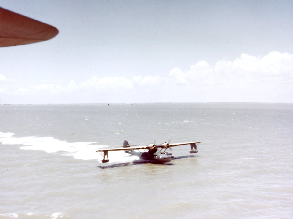 Consolidated PBY-3 Catalina lands c1942