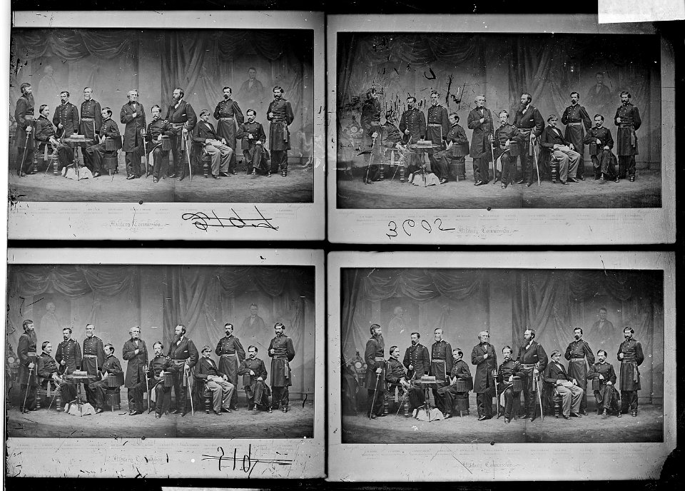 Conspirators Court, Judge Joseph Holt, Gen. Albion P. Howe, Col. Charles H. Tompkins, et al - NARA - 526724