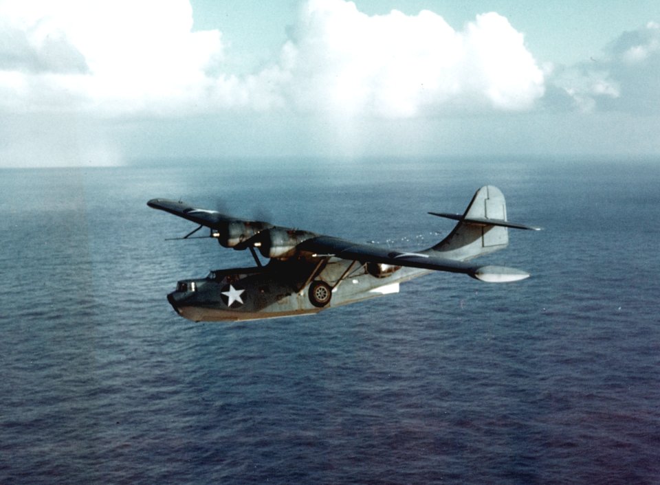 Consolidated PBY-5A Catalina in flight c1942