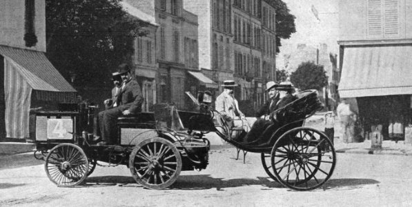 De Dion-Bouton Boggie + Victoria (1894 Paris-Rouen, de Dion, no.4)