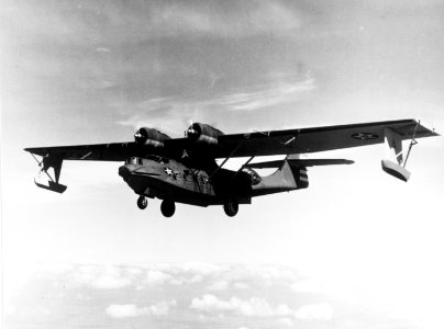 Consolidated PBY-5A in flight near NAS Patuxent River in March 1942