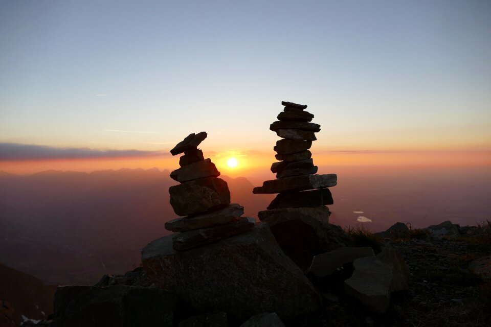 Landscape dusk mountain