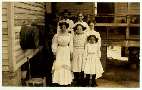 Dependent (able-bodied) Parents. Fries, Va. Family of Albert Senter. He said, 'I don't work steady. Have a garden here.' Eleven year old Mandy has learned to 'spin' by 'helping.' She said, LOC nclc.02140