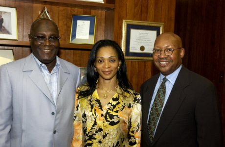 Deputy Secretary Alphonso Jackson with Nigeria's Vice President Atiku Abubakar