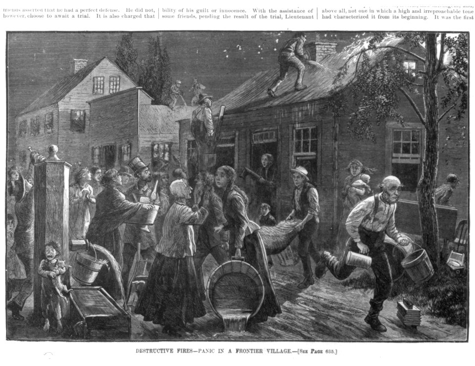Destructive fires in a frontier village LCCN2002735630