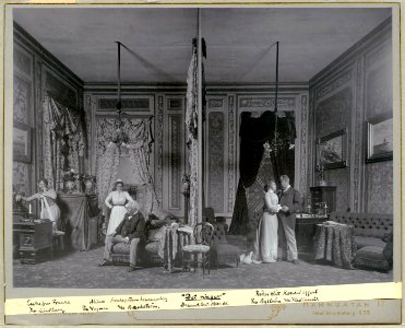 Det ringer! Dramatiska teatern 1900. Föreställningsbild - SMV - H12 031