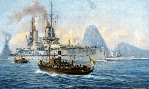 Detachierte Division im Hafen von Rio de Janeiro 1914