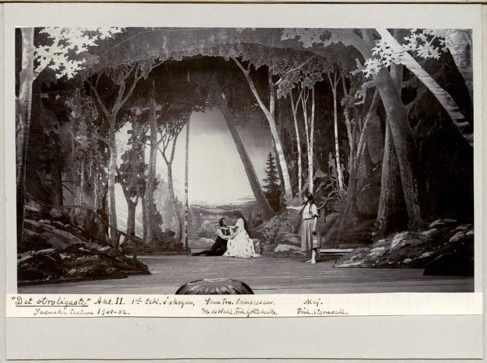 Det otroligaste, Svenska teatern 1901. Föreställningsbild - SMV - H14 013
