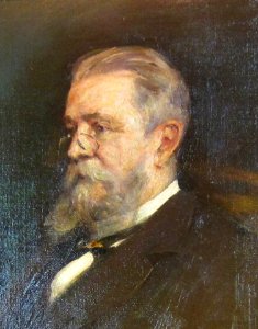 Detail of portrait of William Lowthian Green by Frederic Yates, The Pacific Club