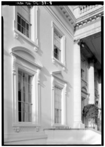 DETAIL OF WINDOWS, EAST END OF NORTH SIDE OF BUILDING