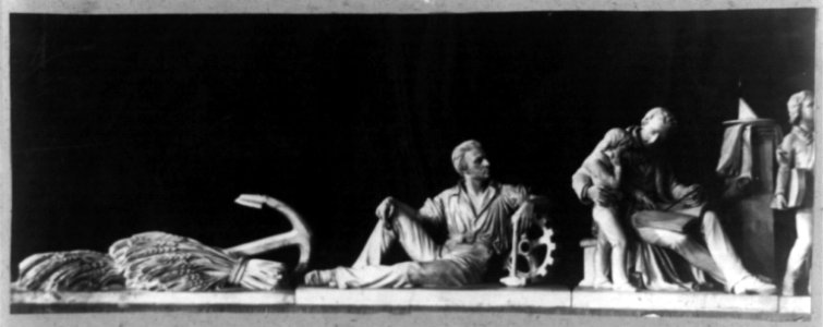 Detail of Progress of Civilization east pediment of the Senate wing, U.S. Capitol LCCN2009630825