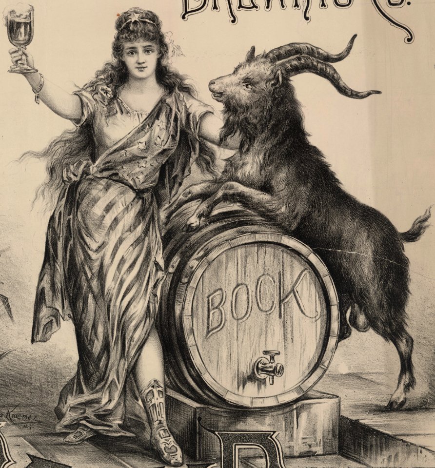 Detail, Geo. Winter Brewing Co. bock beer. Brewery 55th St. betw. 2d & 3d Avs., N.Y. - Louis Kraemer N.Y. LCCN2005691059 (cropped)