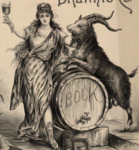 Detail, Geo. Winter Brewing Co. bock beer. Brewery 55th St. betw. 2d & 3d Avs., N.Y. - Louis Kraemer N.Y. LCCN2005691059 (cropped)