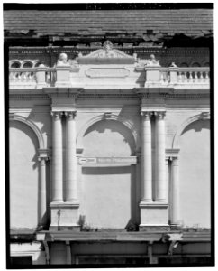 Detail; south (front) elevation, second floor, center portal of loggia - North Philadelphia Station