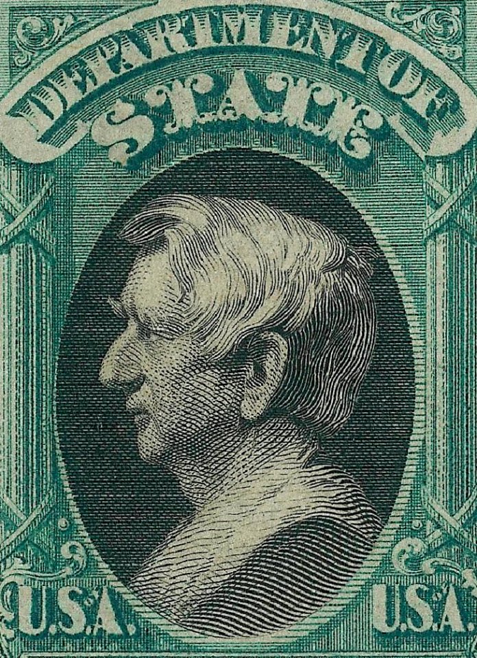 Detail, 1873-William H Seward 10 Dollars State Department (cropped)
