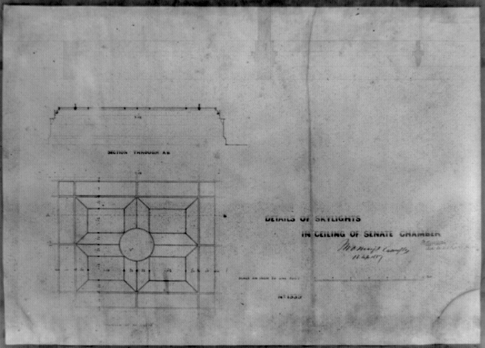 Details of skylights in ceiling of Senate Chamber LCCN2002718537