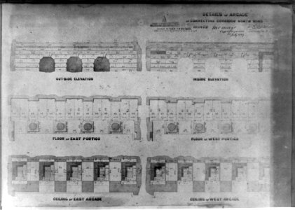 Details of arcade of connecting corridor, north wing LCCN2002717702