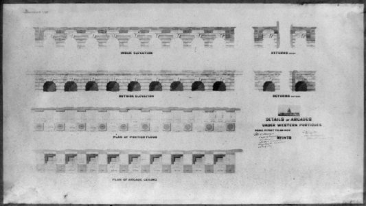 Details of arcades under western porticoes LCCN2002717968