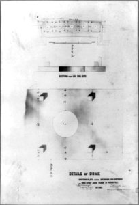 Details of dome, bottom plate under interior balustrade, one step above floor of peristyle LCCN2002718043