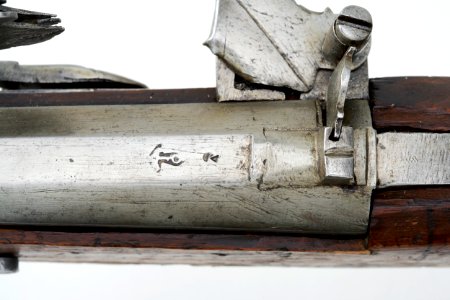 Detalj pipstämpel luntlåsmusköt - Livrustkammaren - 14931