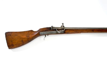 Detalj lås-stock luntlåsmusköt - Livrustkammaren - 83416