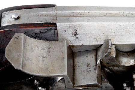 Detalj pipstämpel hjullåsstudsare - Livrustkammaren - 49175