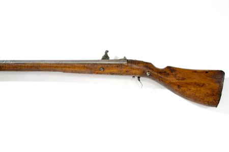 Detalj stock luntlåsmusköt, v sida - Livrustkammaren - 6370