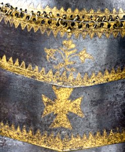 Detalj, ryttarhjälm - Livrustkammaren - 25086