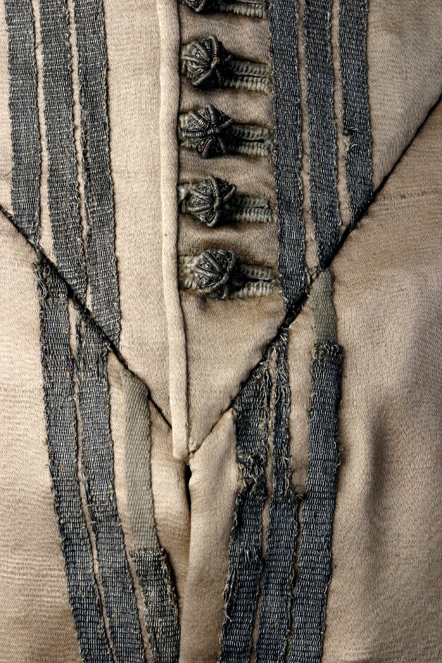 Detaljbild på mönster, Gustav II Adolfs dräkt från Kleinwerder år 1627 - Livrustkammaren - 5353