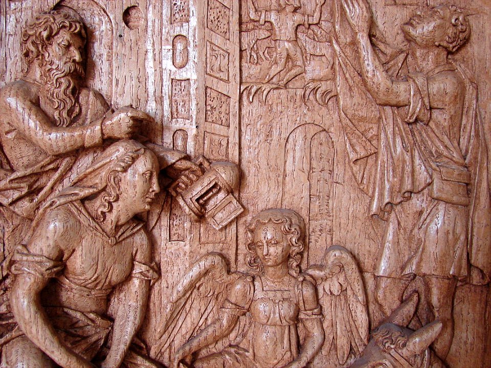 Detalje Höör Kirke prædikestol