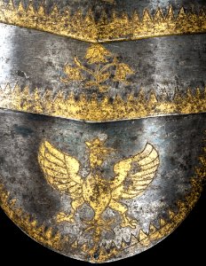 Detalj, ryttarhjälm - Livrustkammaren - 16524