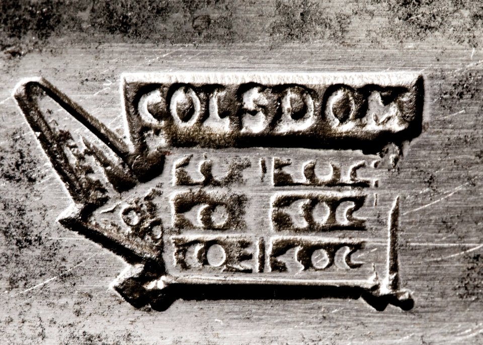 Detalj, stämpel på klinga, pagevärja Wolfert - Livrustkammaren - 16768