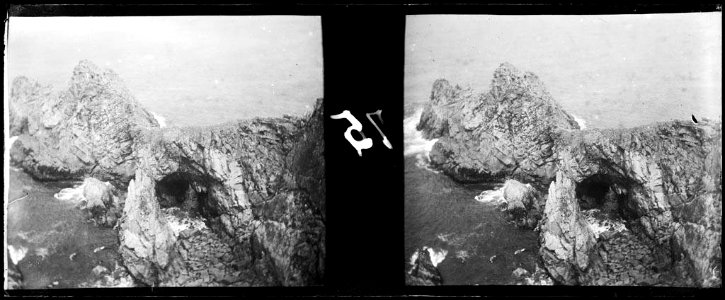 Detall de Cap Sizun a la Badia des Trépassés a la Bretanya francesa