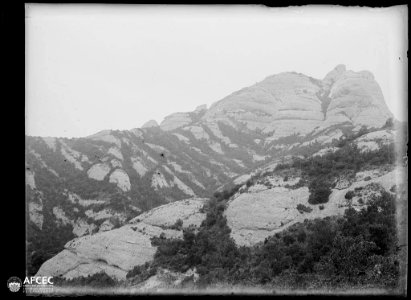 Detall de les muntanyes de Montserrat (AFCEC MORELLO A 7546)