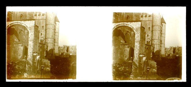 Detall del castell dels Comtes de Flandes