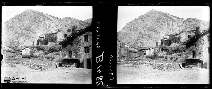Detall del poble de Canillo (AFCEC GAUSACHS B 01482)