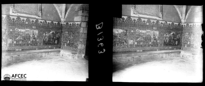 Detall del mosaic a l'interior de la casa de Convalescència