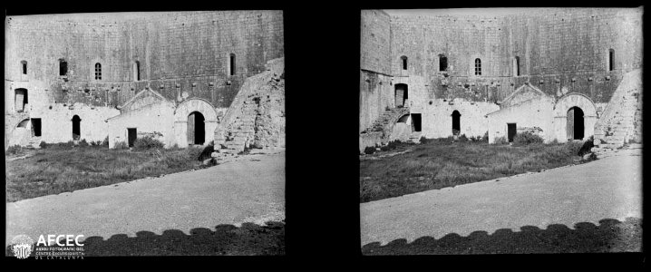 Detall del castell de Peníscola