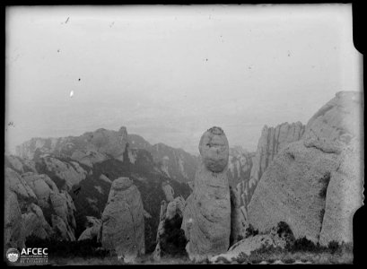 Detall de les muntanyes de Montserrat (AFCEC MORELLO A 7606)