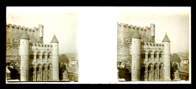 Detall del Castell dels Comtes de Flandes (Vdr-26 41)