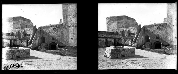Detall del castell de Peníscola (AFCEC GAUSACHS B 01762)