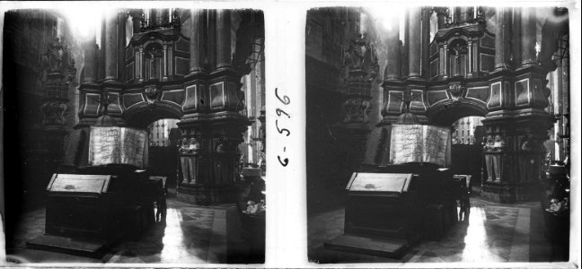Detall del cor de l'església de Santa Maria del Mar de Barcelona