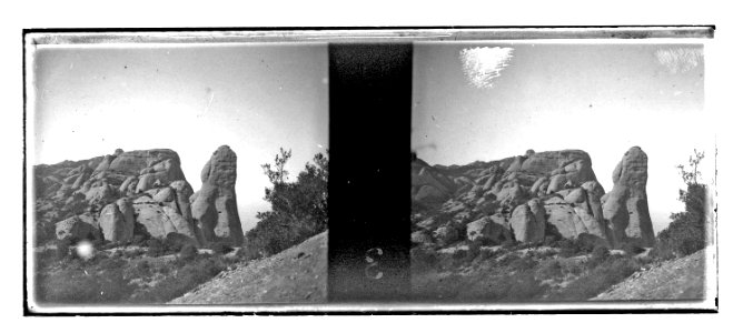 Detall d’unes roques de Montserrat (Vdr-25 43)