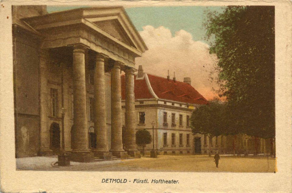 Detmold, Nordrhein-Westfalen - Fürstl. Hoftheater (Zeno Ansichtskarten)