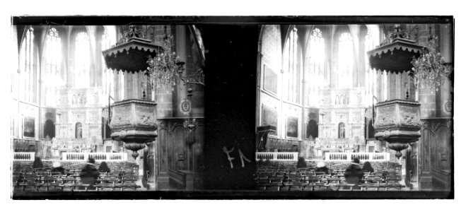 Detall d’un púlpit a l’interior de la catedral de Sant Joan
