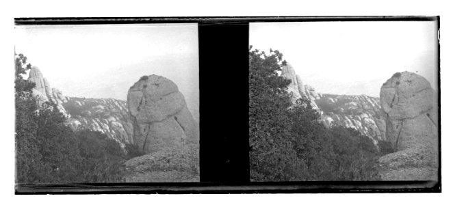 Detall d’unes roques de Montserrat (Vdr-25 45)